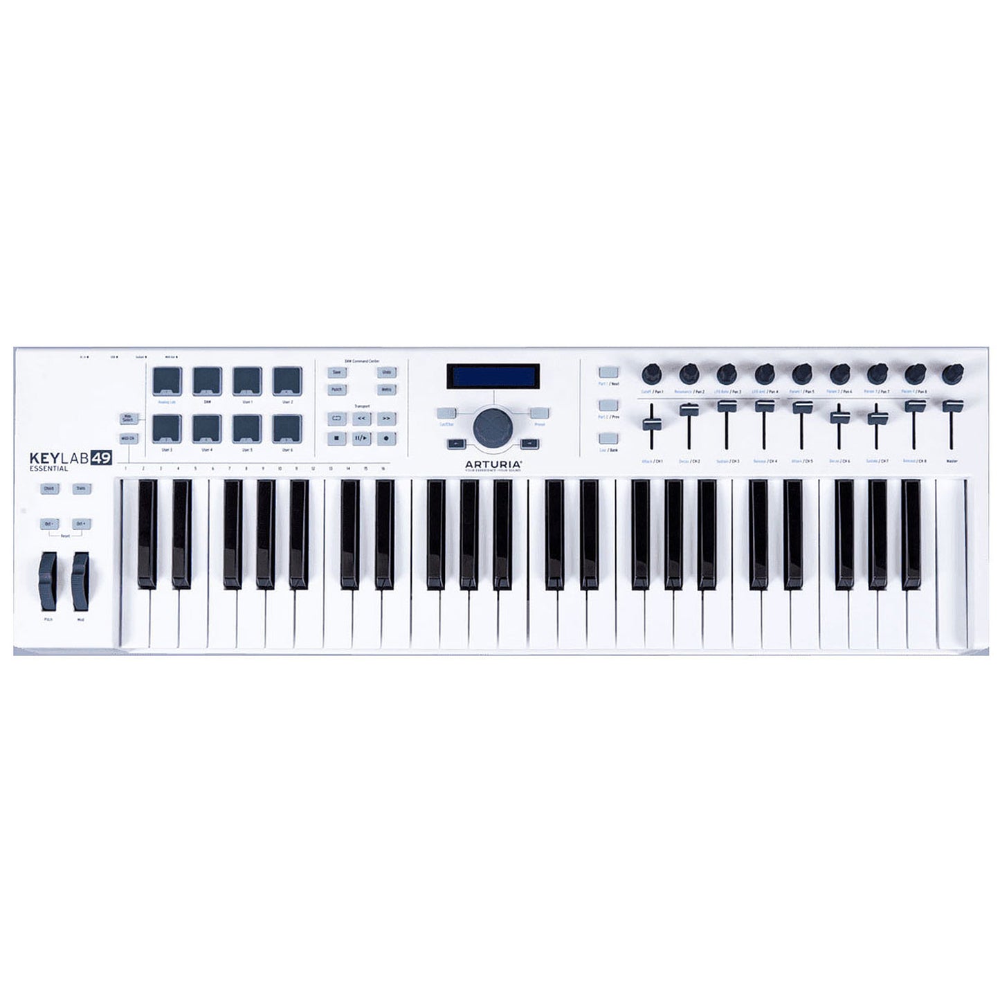 Arturia Claviers CLAVIERS MAITRES / KeyLab 1 Essential / 49 touches - blanc