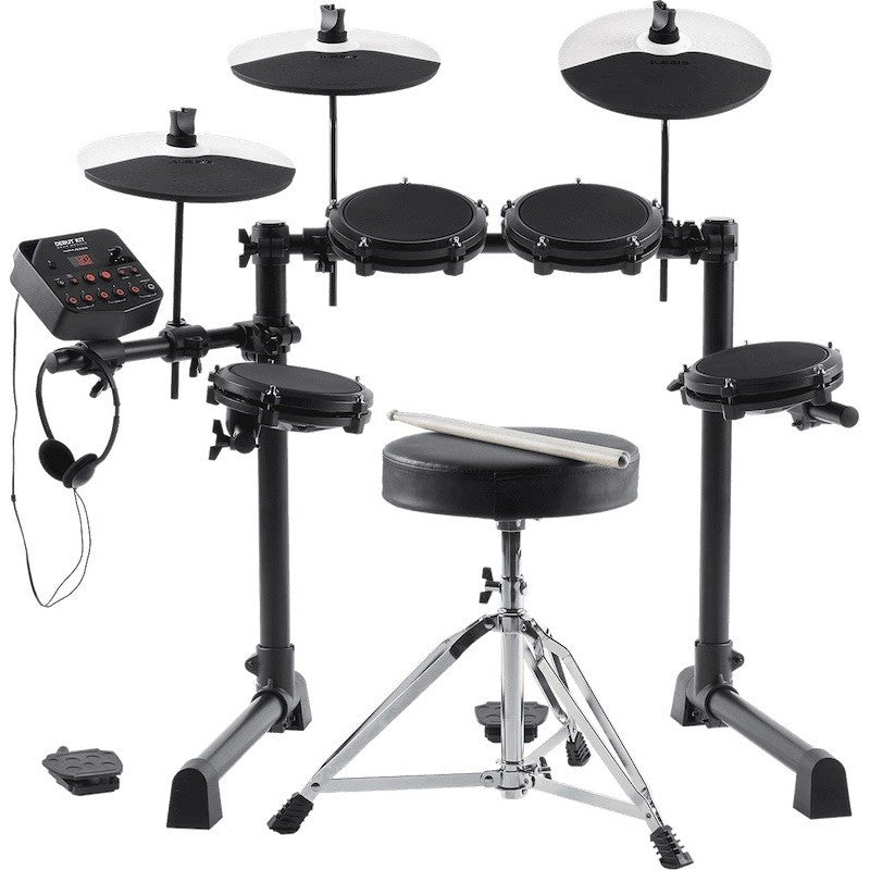 Alesis DEBUTKIT Percussions BATTERIE ELECTRONIQUE 1 / Pad avec peau maillée / Kit mesh 4 fûts - 3 cymbales -