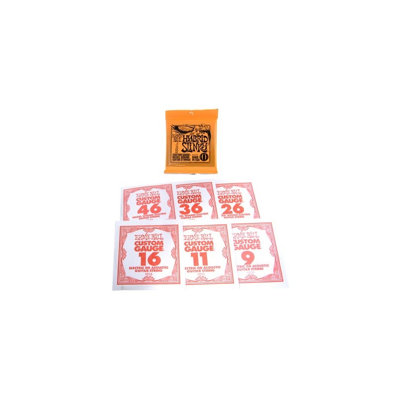 Ernie Ball CEB 2222 Cordes CORDES ELECTRIQUES / 1 Slinky Nickel Wound / Jeux / Hybrid slinky !09- 11-16-26-36-46 - Origine : ETATS-UNIS -
