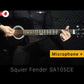 FENDER SQUIER SA-105CE BK AVEC HOUSSE