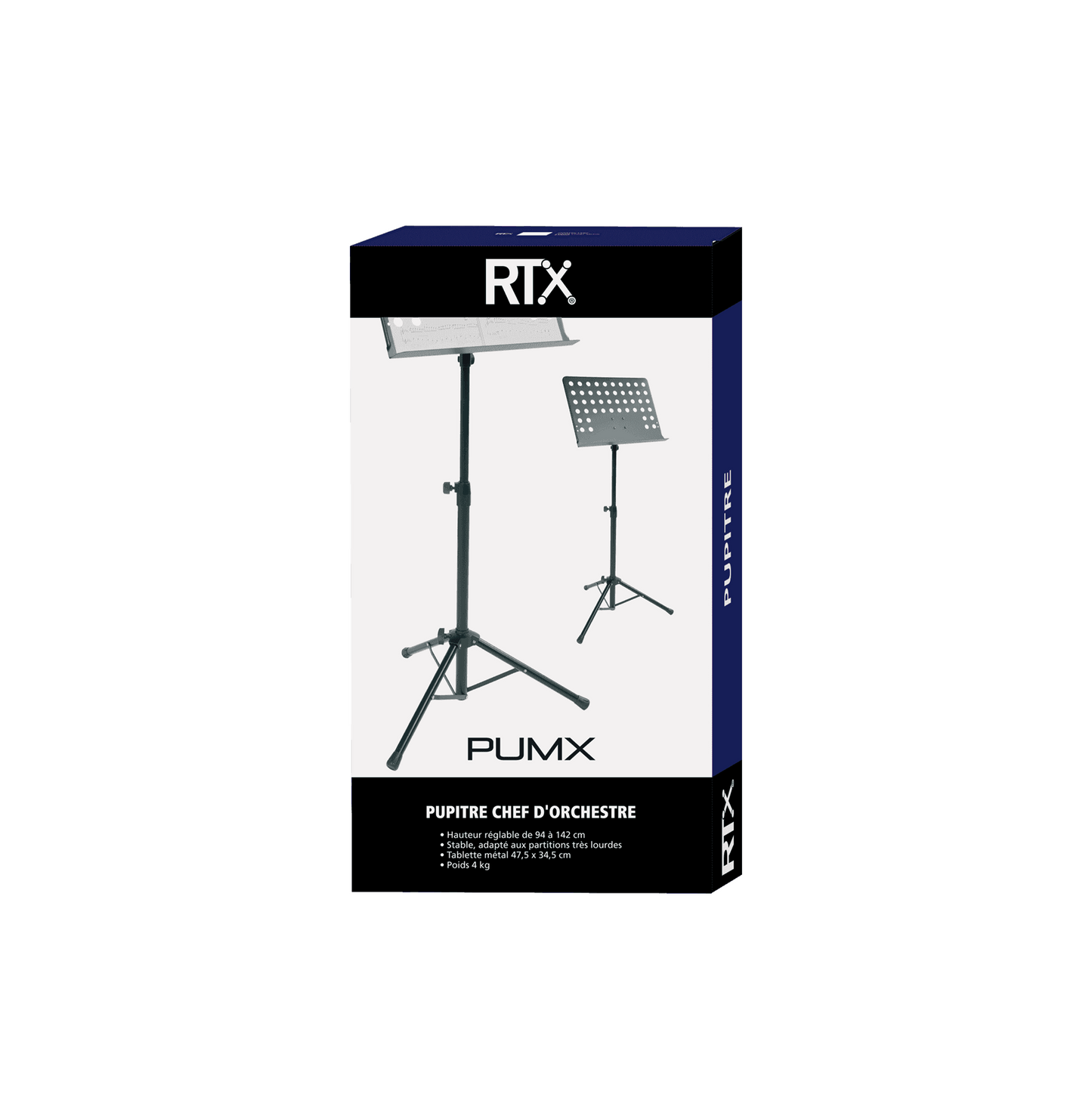 TRT PUMX Accessoires / RTX / PUPITRES / Orchestre / Chef 1 d'orchestre -